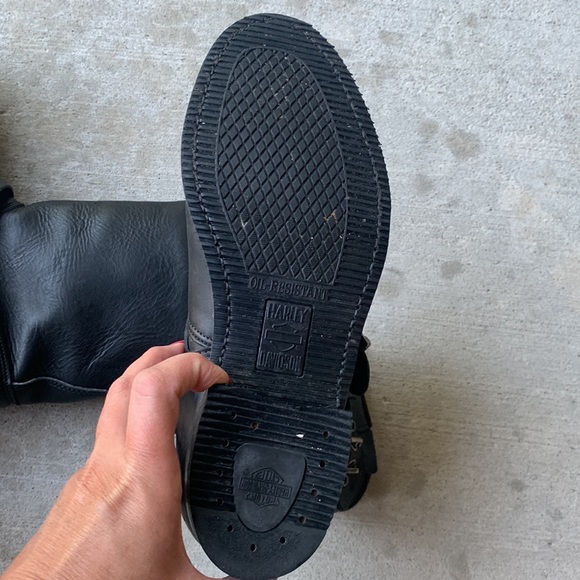 Harley Davidson Leather Riding Boots - Picture 10 of 13